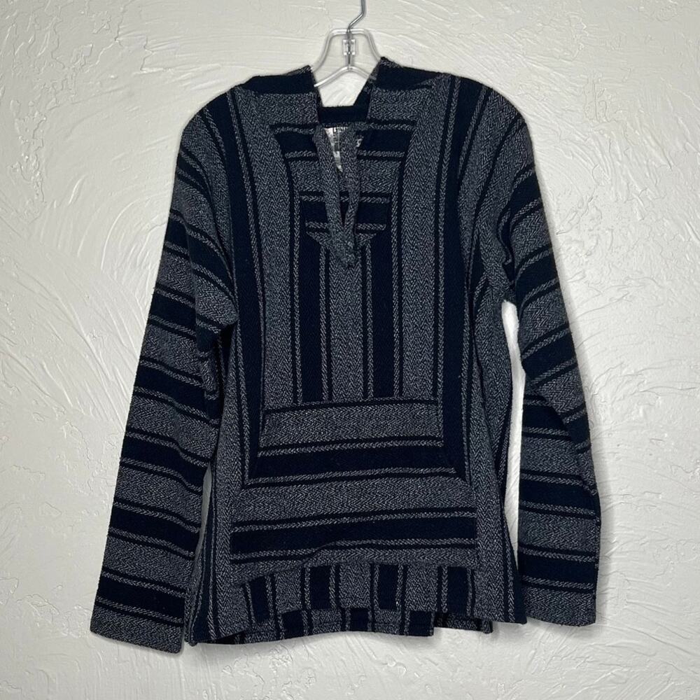 Senior Lopez Black and Gray Hoodie - Size Large